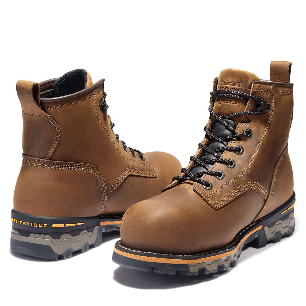 Botas de Trabajo Timberland Hombre Pro® Boondock 6\" Comp Toe Marrones - Chile PLH-607149